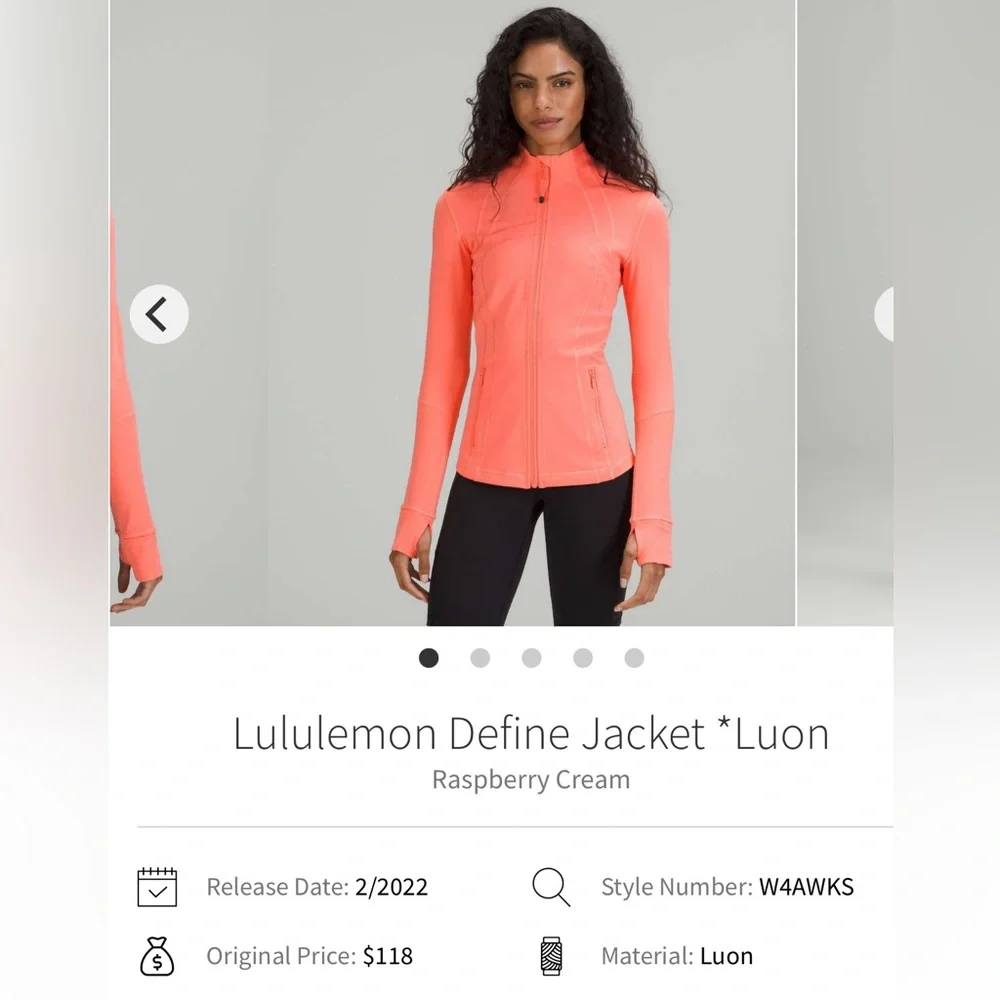 Define Jacket LUON!! NWT! Size 10. Raspberry Cream. Color no longer available. - Picture 9 of 10